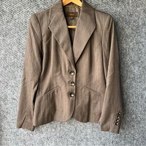 Merona Taupe Blazer with Button Detail